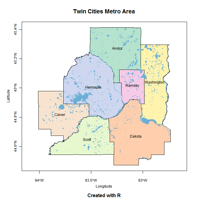 Twin Cities Metro Zip Code Map United States Map
